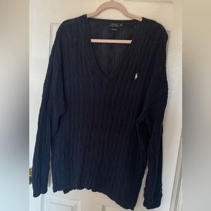 POLO Ralph Lauren Navy Cable Knit Sweater XL